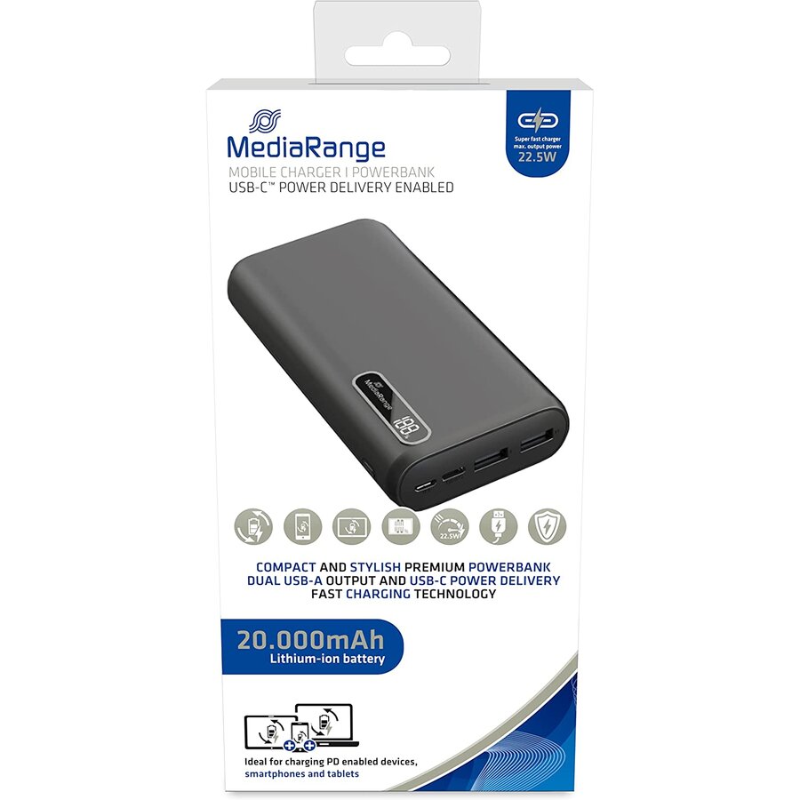 Acumulator Extern 20000mAh Litiu Polimer Negru