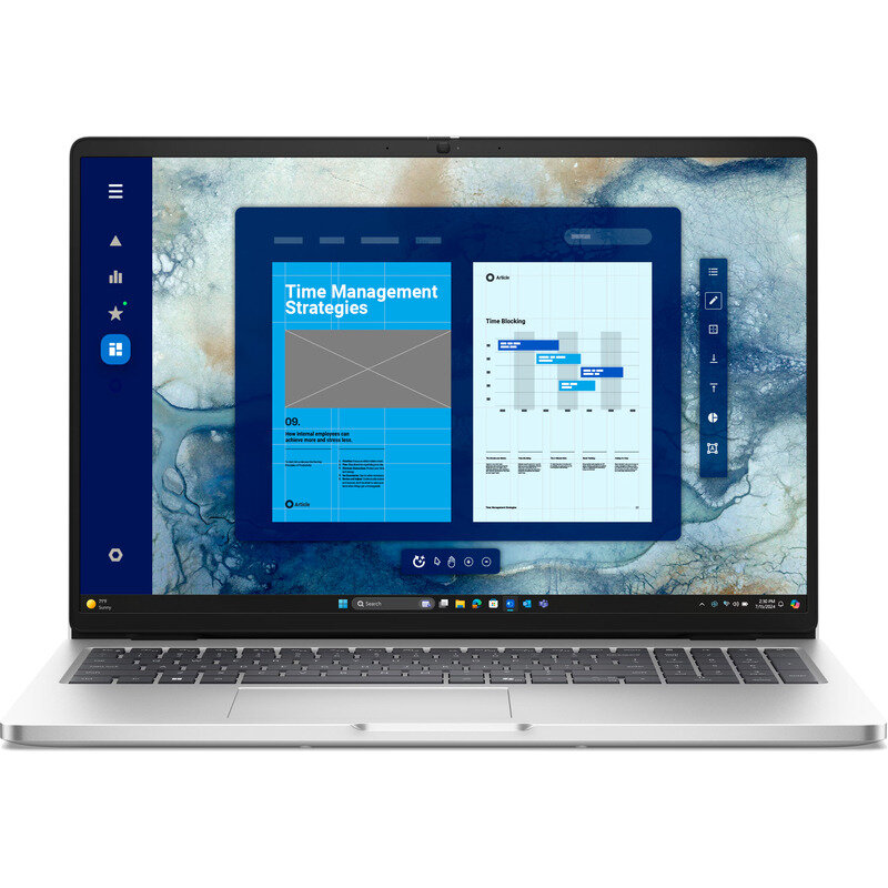 Laptop Pro 16 PC16250 16 inch FHD+ Intel Core Ultra 7 255U 16GB DDR5 512GB SSD Windows 11 Pro 3Yr ProS NBD Platinum Silver