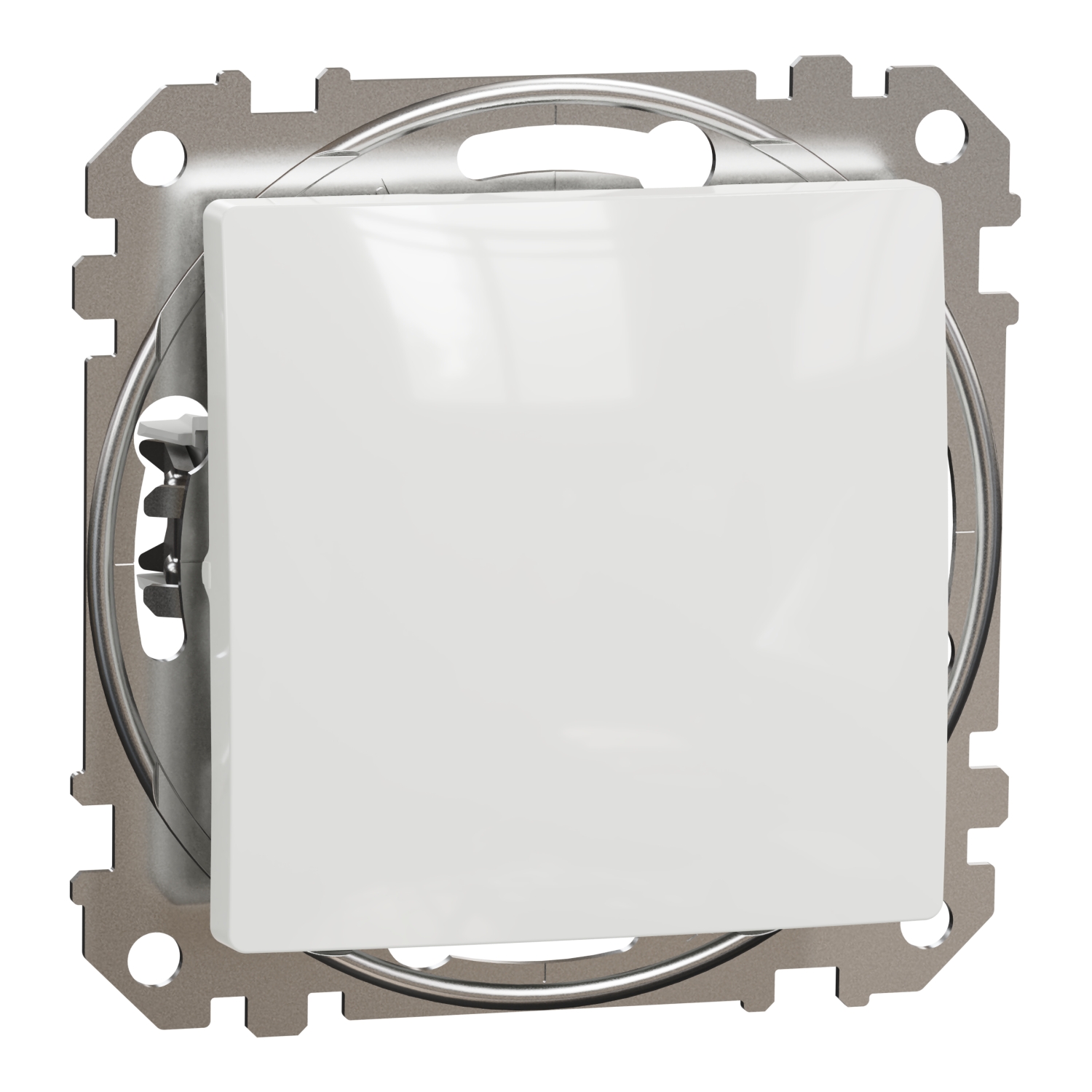 Intrerupator simplu cu revenire Schneider Sedna SDD111111, incastrat, pentru interior, termoplastic, alb