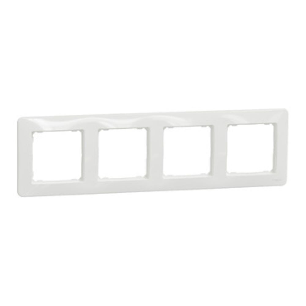 Rama ornamentala Schneider Sedna SDD311804, 4 module, alb, 85 x 298 x 10 mm