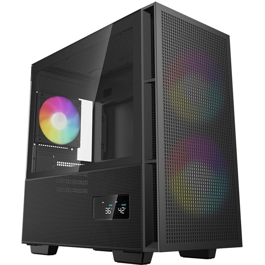 Carcasa CH360 Digital Fara Sursa ABS+SPCC+Tempered Glass aRGB Neagra