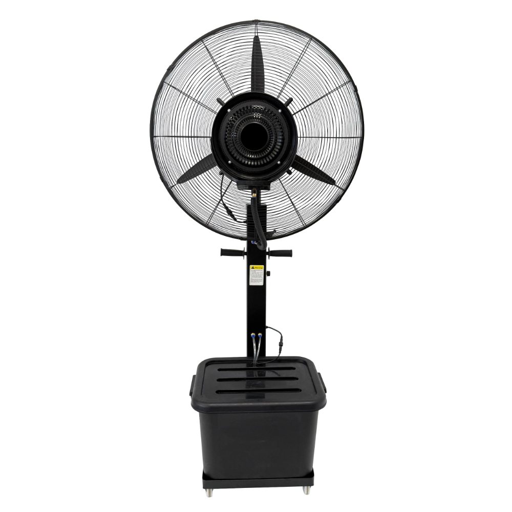 Ventilator de terasa cu pulverizare apa Vortex VO4260, 30 W, rezervor apa 40 l, 3 trepte, negru, 52 x 81 x 180 cm
