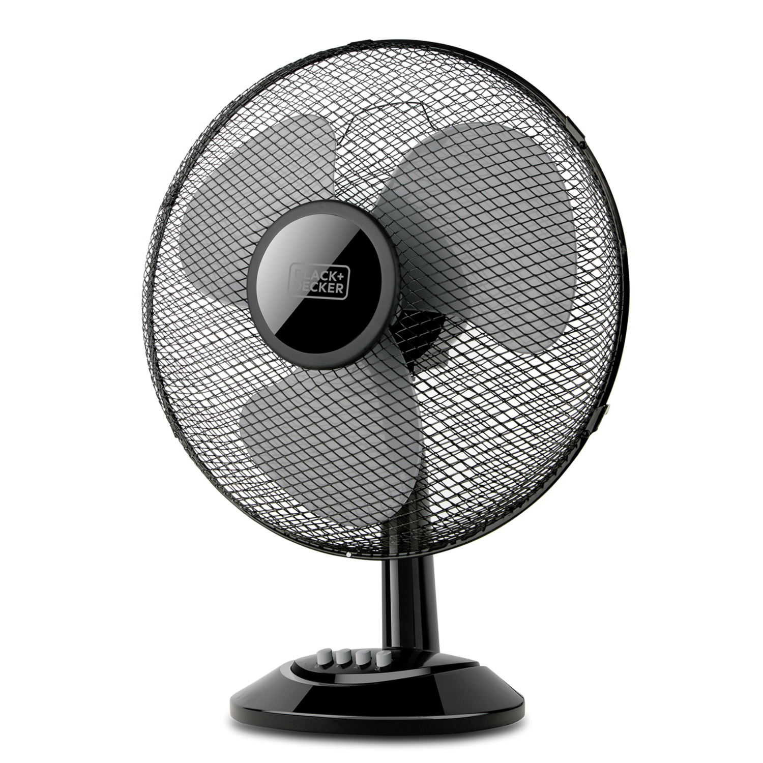 Ventilator de birou Black + Decker, 40 W, 3 trepte, plastic, negru, 50 x 40 cm