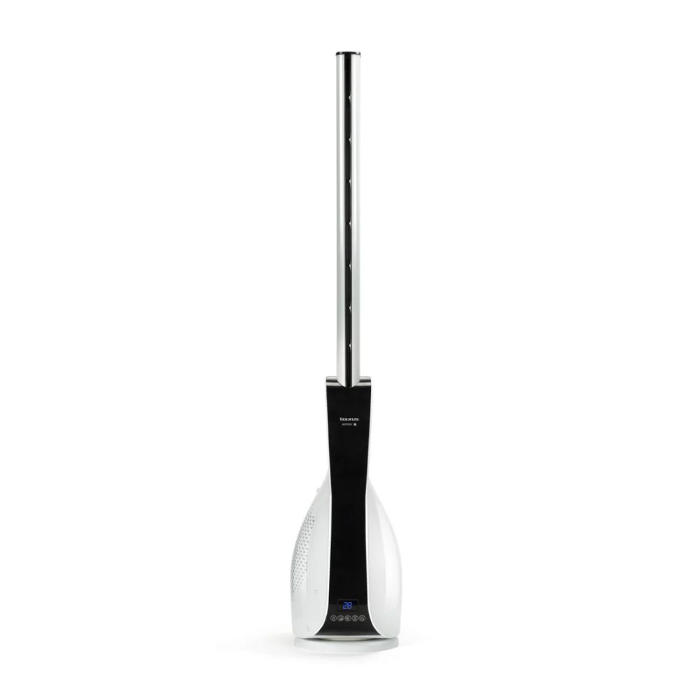 Ventilator turn Taurus Babel Invisible, 30 W, 3 moduri, 12 trepte, alb, H 101 cm