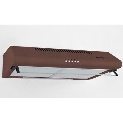 Hota Hota Traditionala, 60 cm, 326.4 m³/h, 3 Trepte, 2 Motoare, Filtru Aluminiu, Iluminare LED, 65 dB, Maro