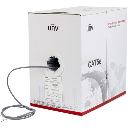 Rola 305ml cablu UTP cat.5e, OFC, 0.50 mm cupru - UNV CAB-LC2100B-IN