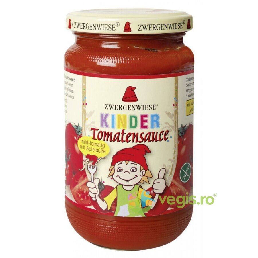Sos de Rosii pentru Copii cu Indulcitor din Mar fara Gluten Ecologic/Bio 340ml