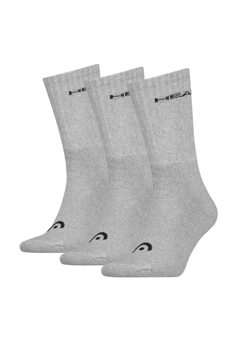 Set de sosete unisex - lungi - 3 perechi - Gri