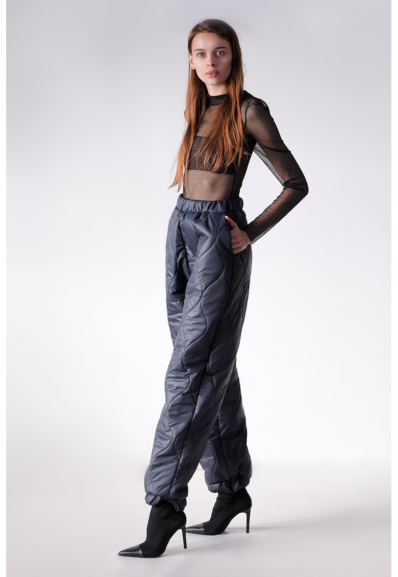 Pantaloni bufanti si matlasati - Albastru ultramarin
