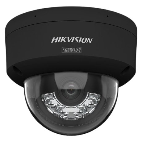 Camera IP HIKVISION DS-2CD2147G3-LIS2UY-2.8mm-BLACK, 4MP, lentila 2.8mm, Smart Hybrid Light 30m ColorVu3, microfon, Alarma, PoE, slot card, IP67, IK10