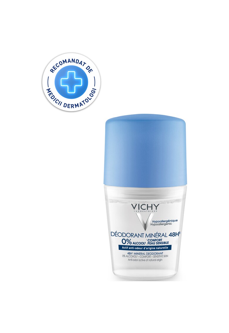 Deodorant roll-on  Mineral fara saruri de aluminiu - eficacitate 48h - 50ml