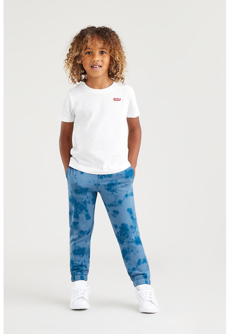 Tricou cu decolteu la baza gatului Batwing - Rosu/Alb
