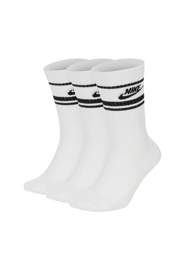 Set de sosete lungi unisex Everyday Essential - 3 perechi - Alb/Negru