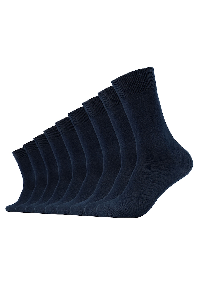 Set de sosete unisex cu model uni - 9 perechi - Bleumarin
