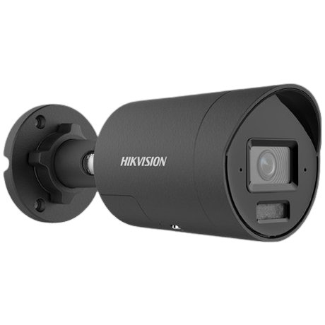 Camera IP HIKVISION DS-2CD2047G3-LI2UY-SL-2.8mm-BLACK, 4MP, lentila 2.8mm, Smart Hybrid Light 40m ColorVu3, microfon, Alarma, PoE, IP67