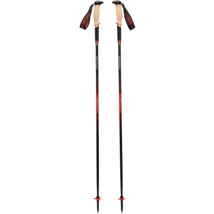 Black Diamond Pursuit Carbon Z trekking poles (anthracite/orange, 1 pair, 115 cm)