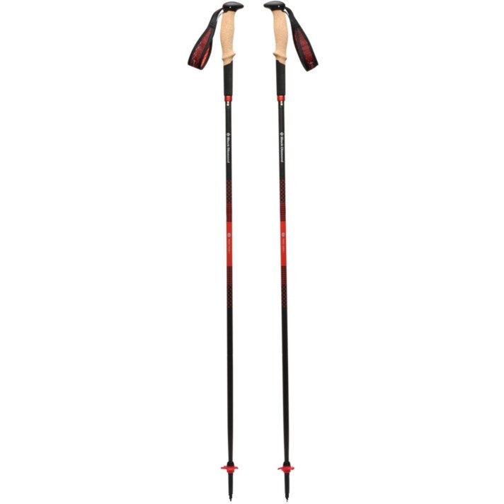 Black Diamond Pursuit Carbon Z trekking poles (anthracite/orange, 1 pair, 110 cm)