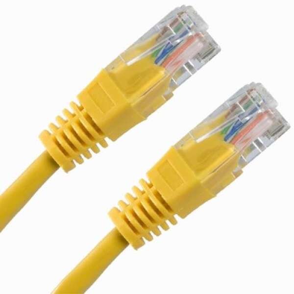 PATCH CORD  UTP SPACER Cat5e,  0.5m,  galben, SP-PT-CAT5-0.5M-Y