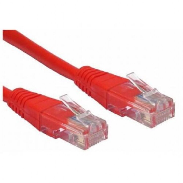 PATCH CORD  UTP SPACER Cat5e, 10m,  rosu, SP-PT-CAT5-10M-R