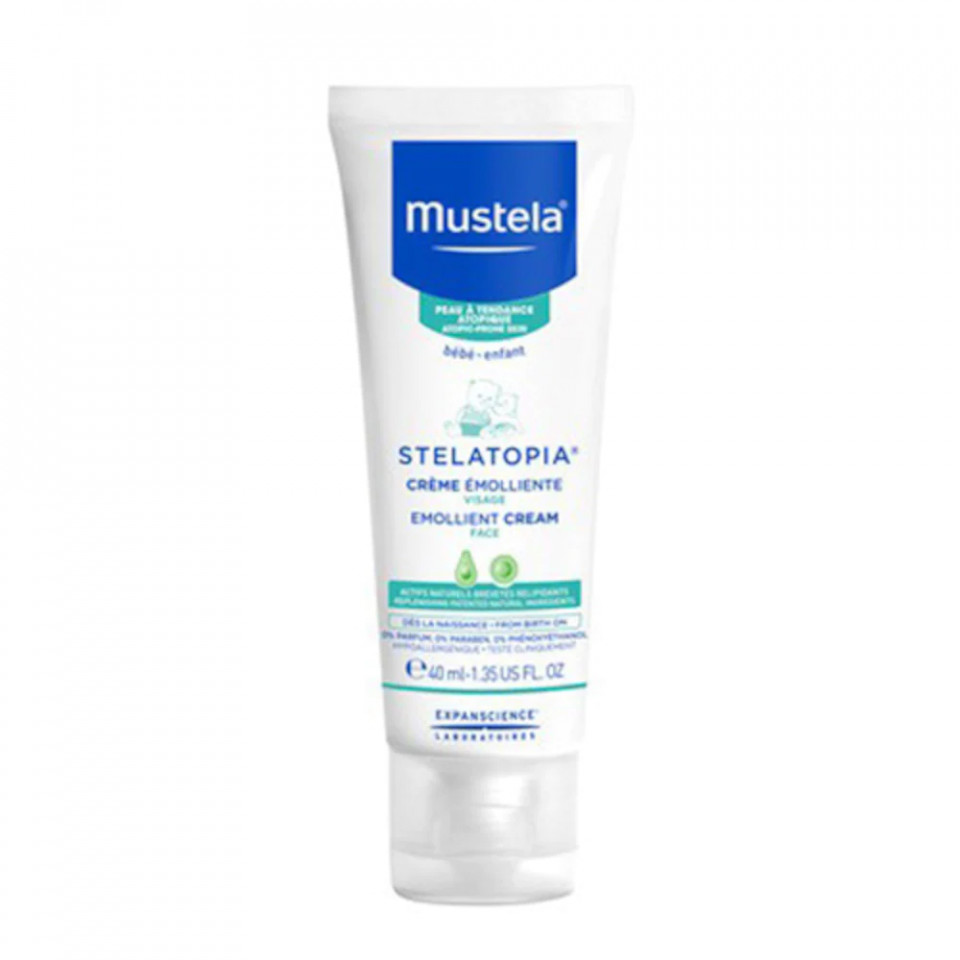 Crema emolienta Mustela Stelatopia pentru fata (Concentratie: Crema, Gramaj: 40 ml)
