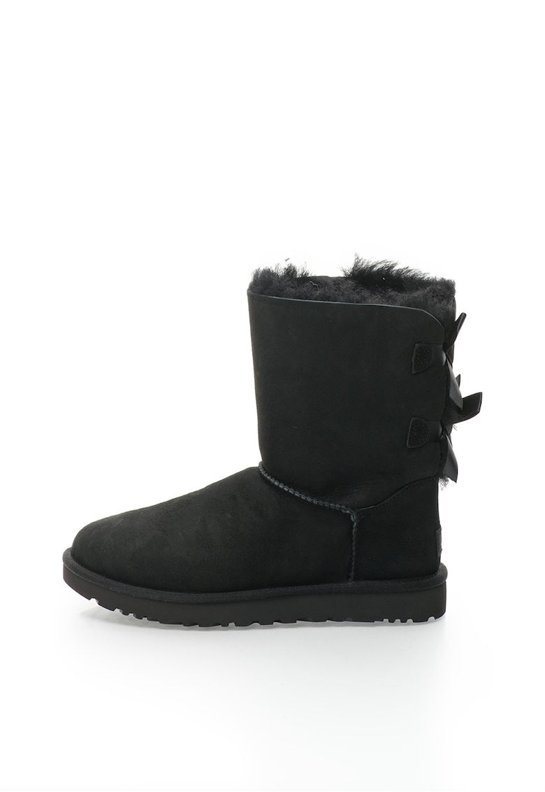 Ghete negre din piele intoarsa fara inchidere Bailey