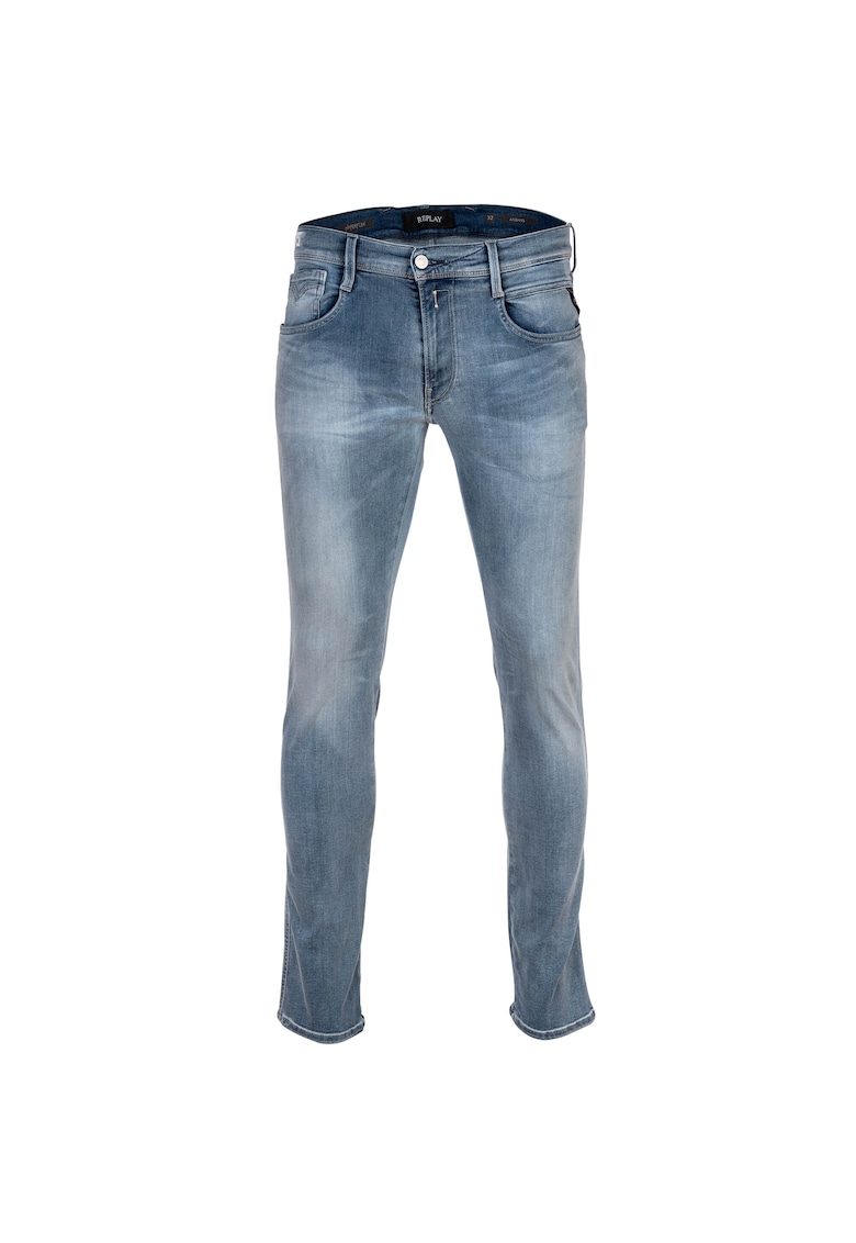Blugi slim fit Hyperflex Anbass - Albastru