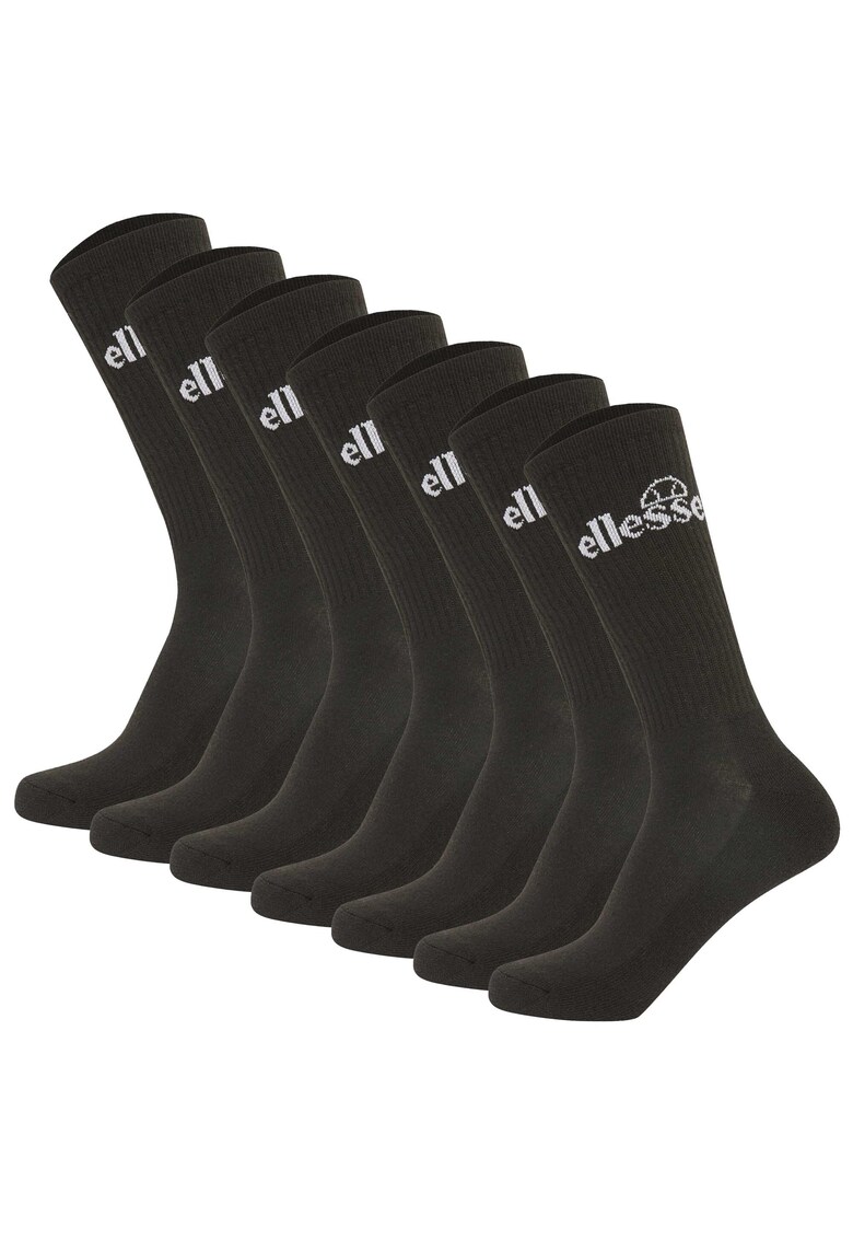 Set de sosete lungi unisex - 7 perechi - Negru