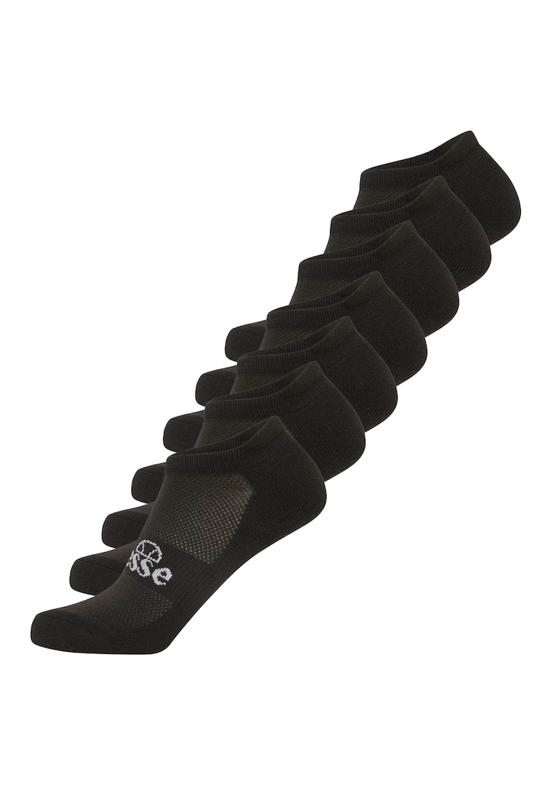 Set de sosete unisex cu imprimeu logo Arado - 7 perechi - Negru