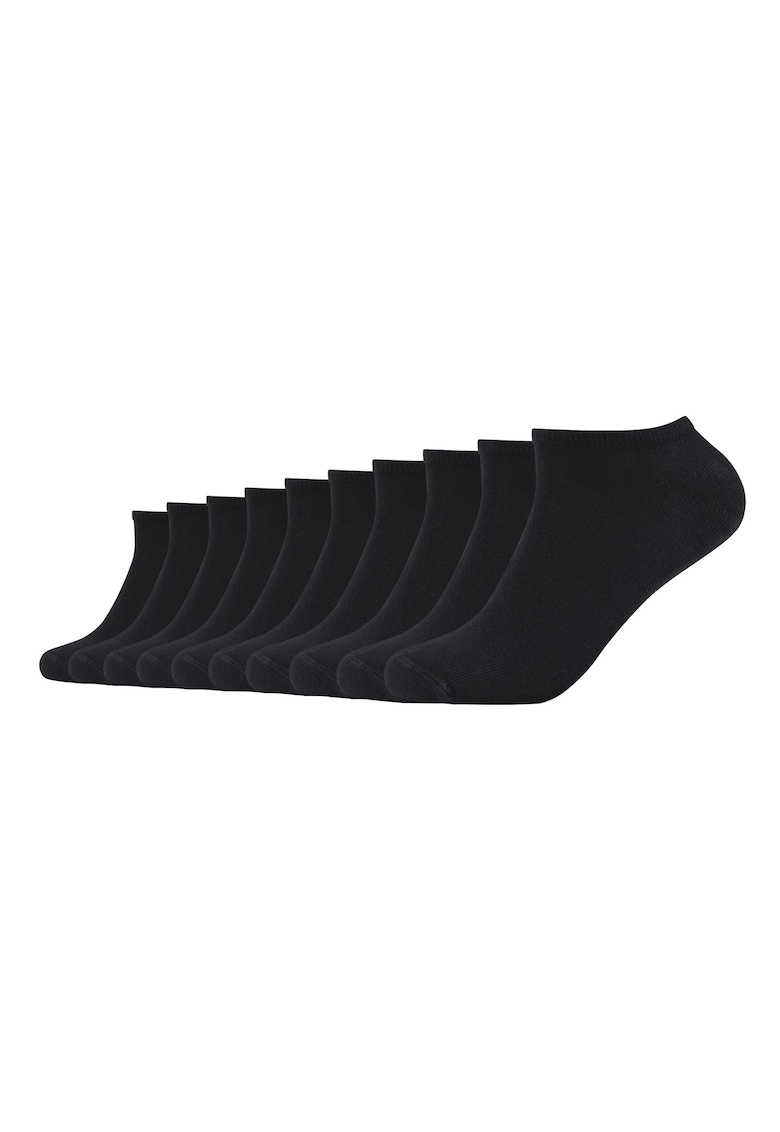 Set de sosete unisex pana la glezna - 10 perechi - Negru
