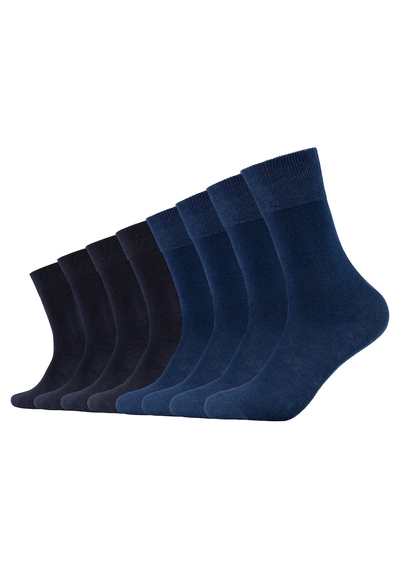 Set de sosete lungi unisex - 8 perechi - Negru/Bleumarin