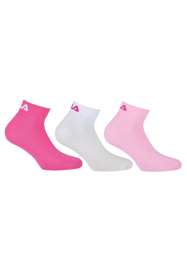 Set de sosete scurte unisex - 3 perechi - Roz