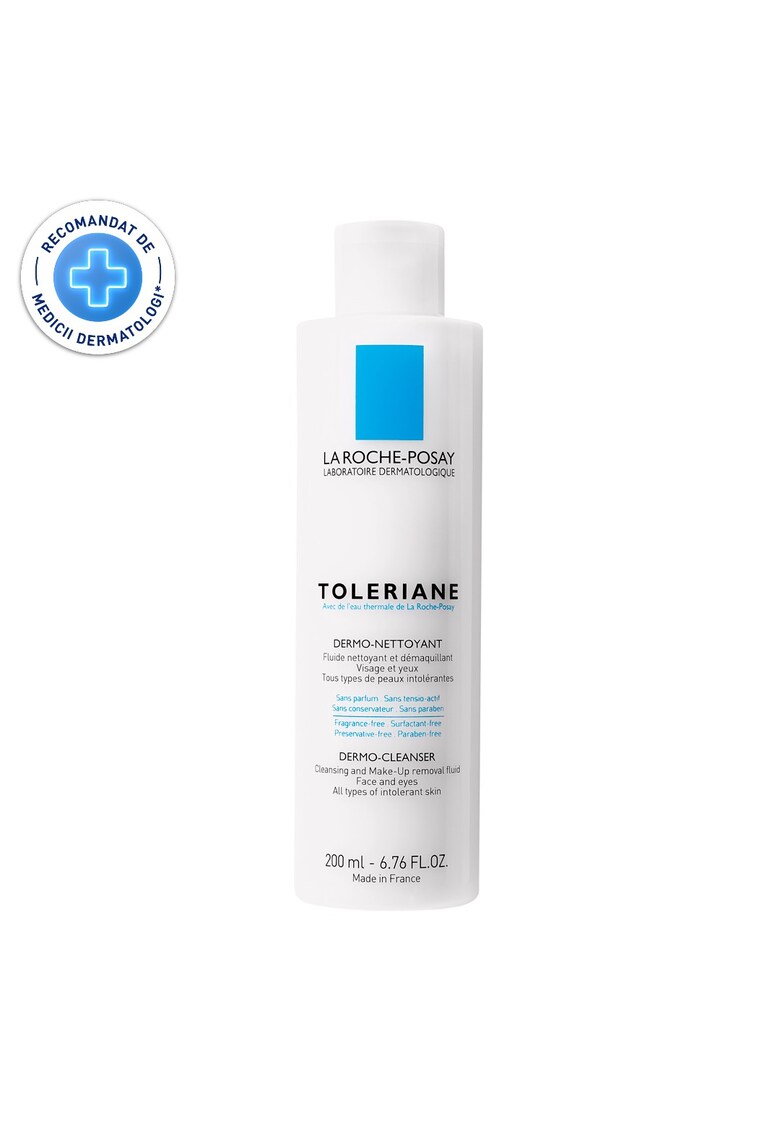 Lapte demachiant si de curatare  Toleriane - pentru tenul intolerant - sensibil si uscat - 200 ml