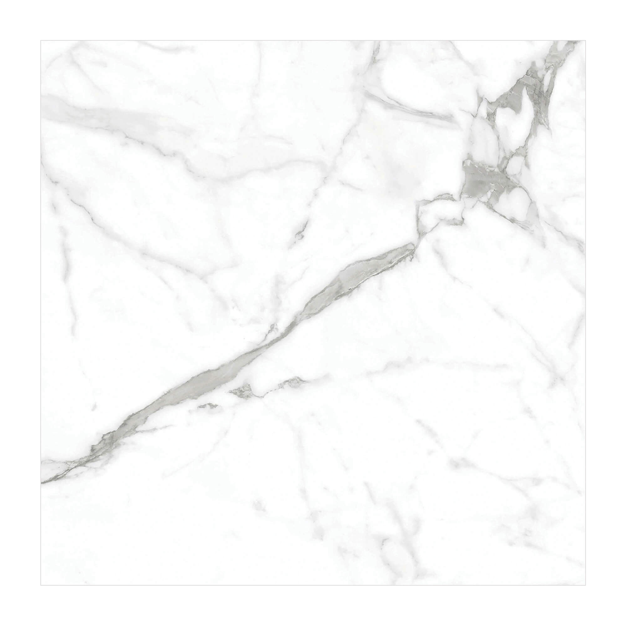 Gresie interior/exterior portelanata Lux Spider, alb, mat, aspect marmura, clasa aderenta R9, PEI 4, 9 mm, 60 x 60 cm