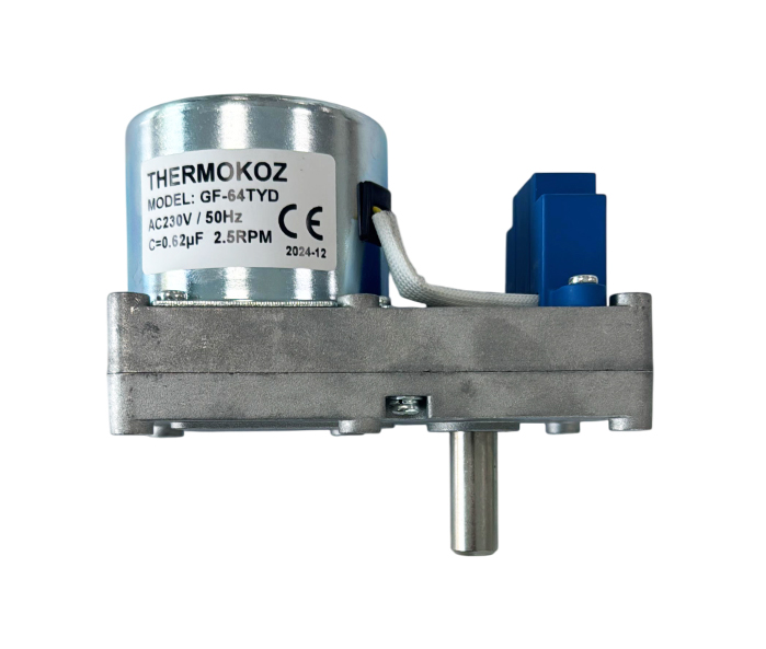 Motor reductor 2.5 rpm compatibil cu centrale pe peleti Fornello Rossi Camino Compact si  Fornello Lidya Compact prevazute cu sistem de autocuratare