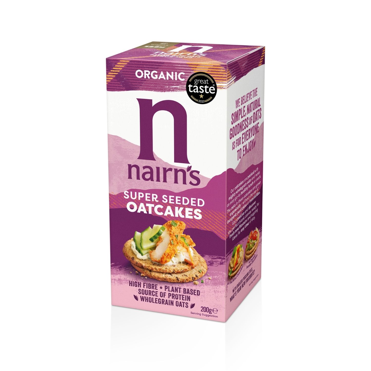 Painici Organice din Ovaz Integral cu Seminte Chia 200G Nairn's