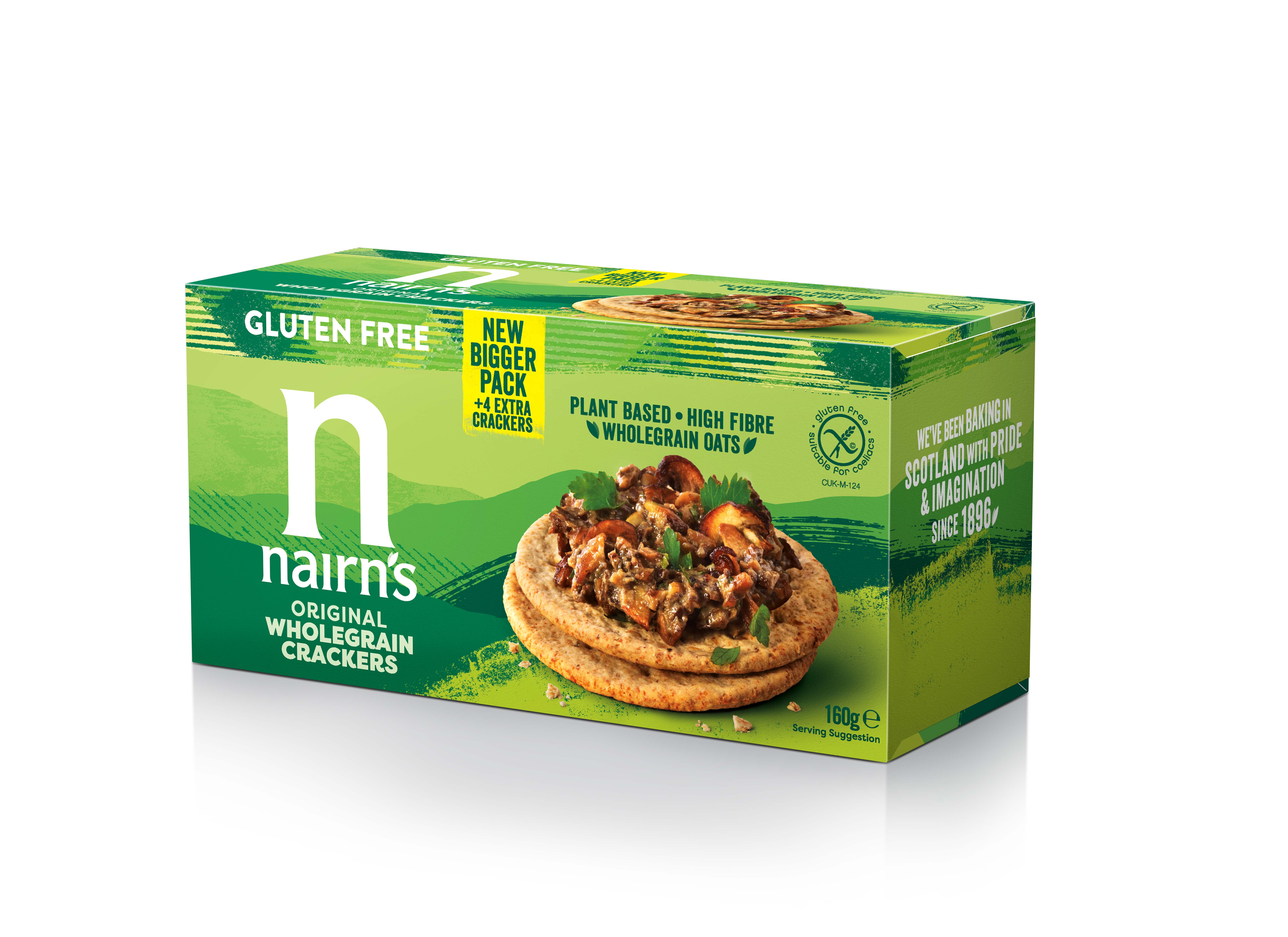 Crackers din Ovaz Integral Fara Gluten 160G Nairn's