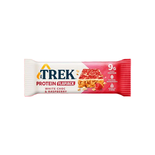 Baton Proteic cu Ciocolata Alba si Zmeura 50G Trek
