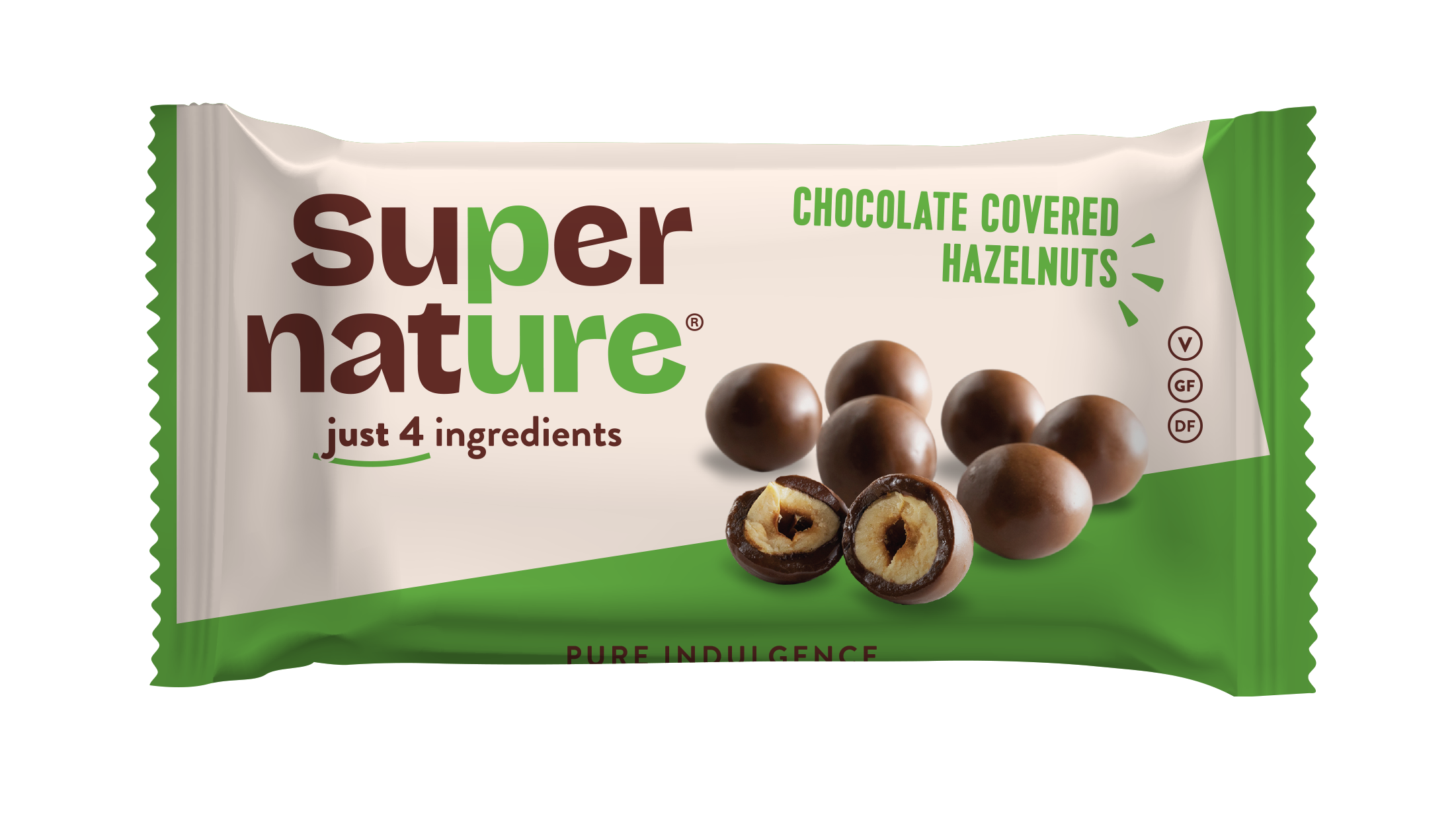 Bomboane de Ciocolata cu Alune de Padure BIO 40G Super Nature