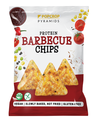 Chipsuri Proteice Coapte cu Aroma de Barbeque 60G Popcrop