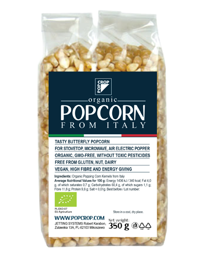 Porumb BIO Pentru Popcorn 350g Popcrop