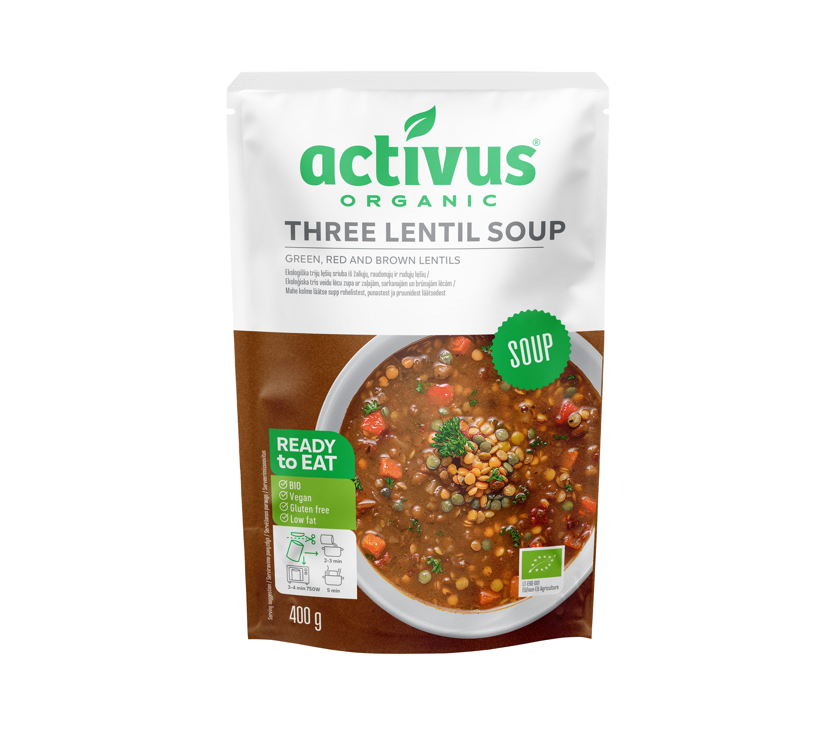 Supa BIO din Trei Tipuri de Linte 400G Activus