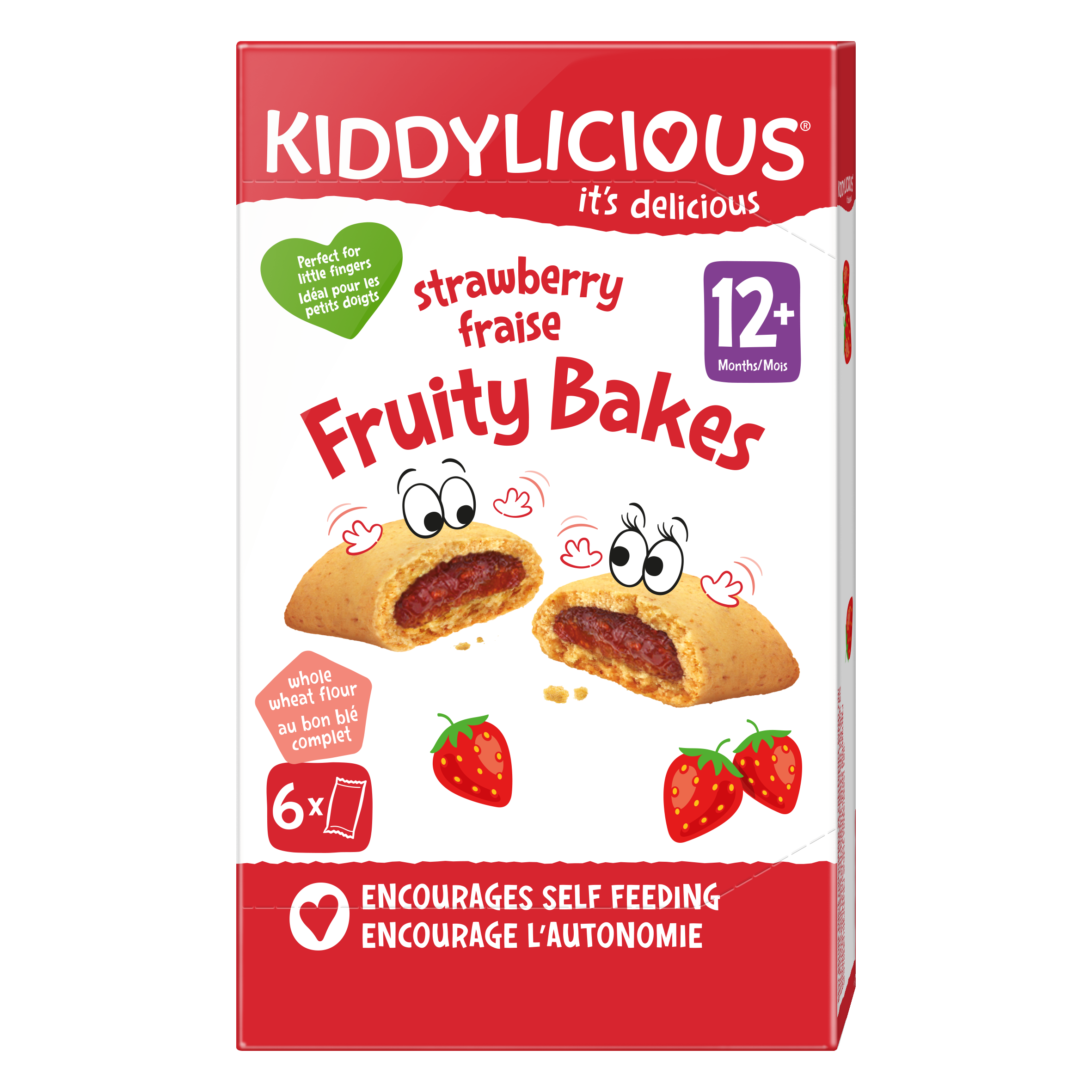 Pernite cu Capsuni +12 Luni 6*22g Kiddylicious