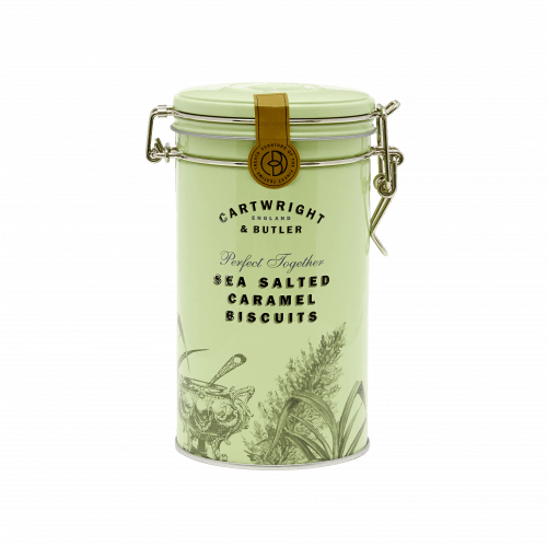 Biscuiti cu cu Caramel Sarat in cutie metalica 200g Cartwright & Butler
