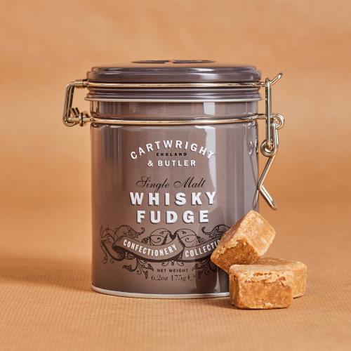 Fudge cu Whisky in cutie metalica 175g Cartwright & Butler