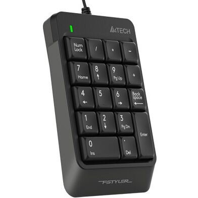 Tastatura Numerica Fstyler 18 Taste Cablu USB 70CM Retractabil Gri