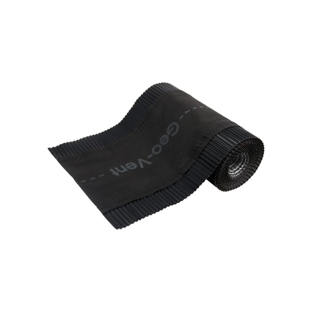 Banda ventilare coama, RAL 9005 negru, 31 cm x 5 m