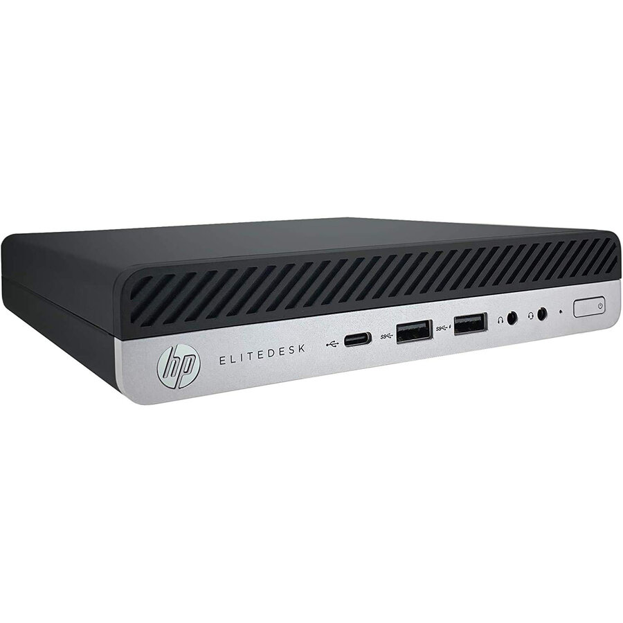 Mini PC Refurbished EliteDesk 800 G5 Intel Core i5-9500T 8GB 256GB SSD Windows 10 Pro Black