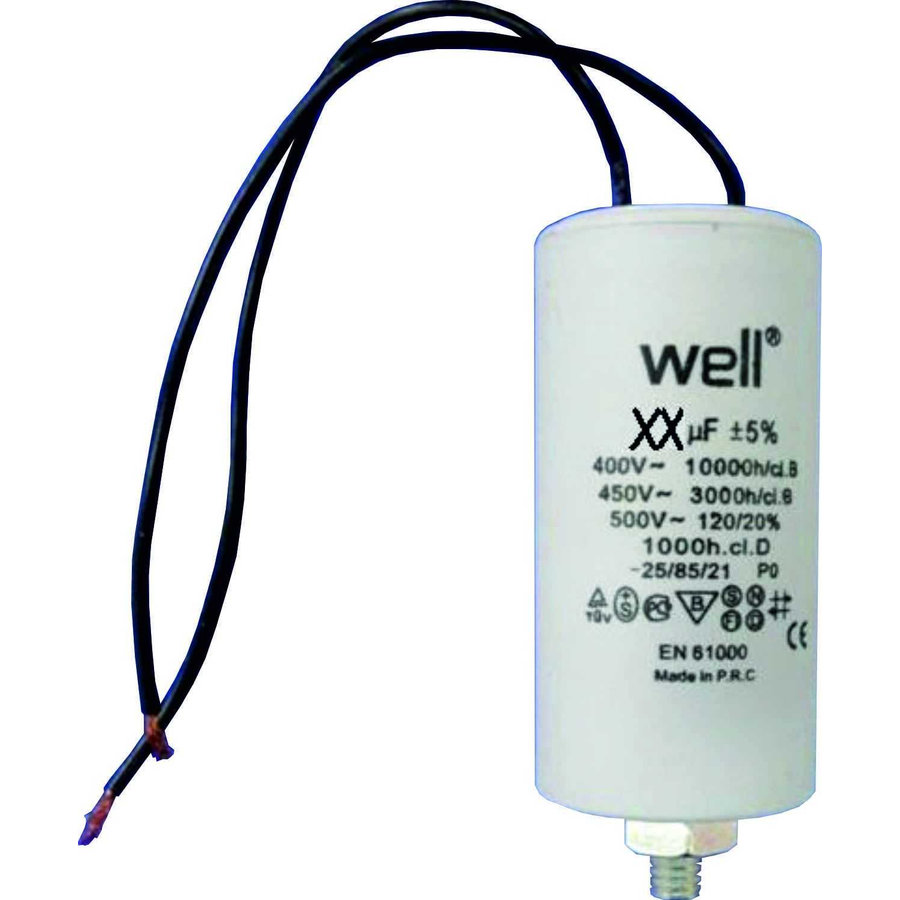 Condensator Pornire Motor 400V 10uF White
