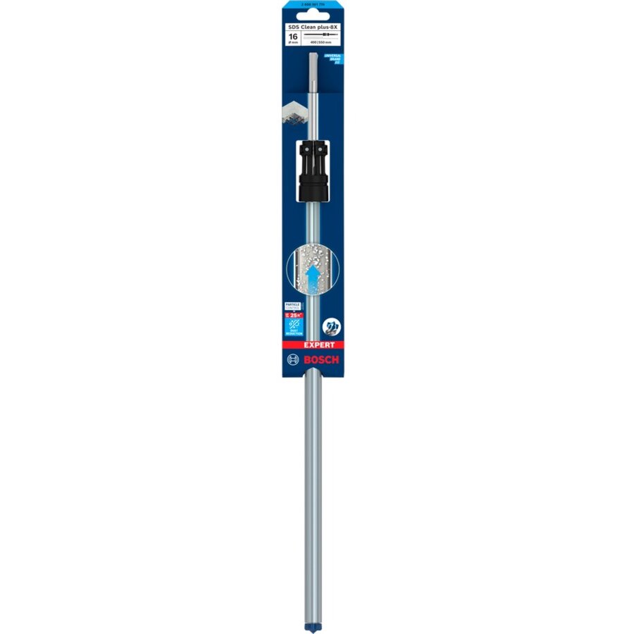 Bosch Expert hammer drill SDS Clean plus-8X, 16mm (working length 400mm, suction drill)