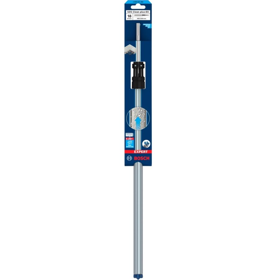 Bosch Expert hammer drill SDS Clean plus-8X, 18mm (working length 400mm, suction drill)